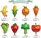 8pcs Fruit & Vegetable Aluminum foil Balloons for Party Decoration Fruit Birthday Aluminum Foil Helium Balloon for Summer Party Wedding Birthday Baby Shower Party Supplies